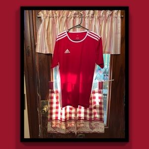 Adidas Red Climate Control Shirt Mens Sz L